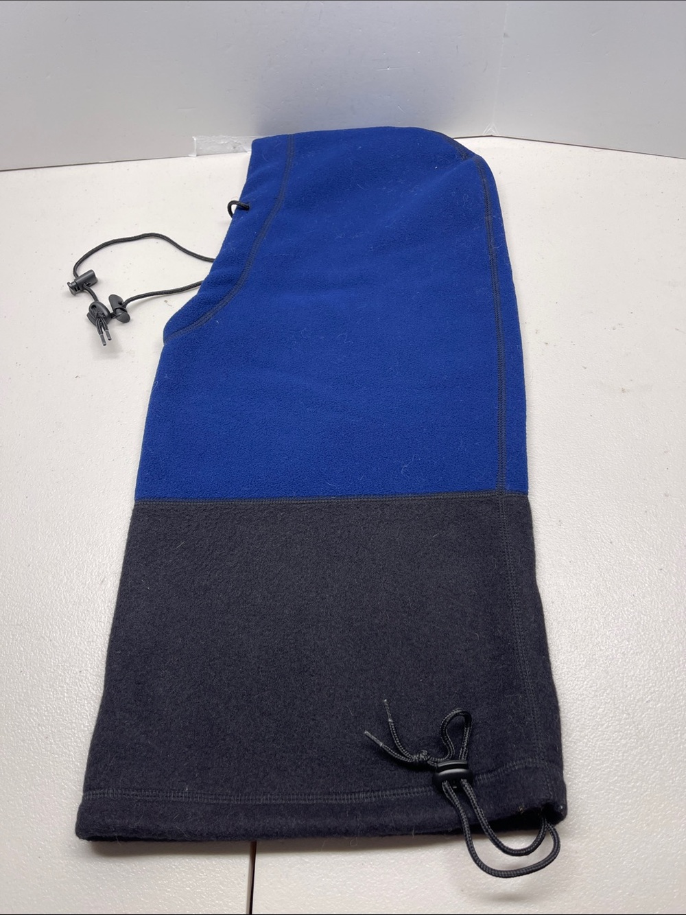 Hot Headz 6 In 1 Fleece Hat / Hood Blue And Black 1 Size Fits All Reversible